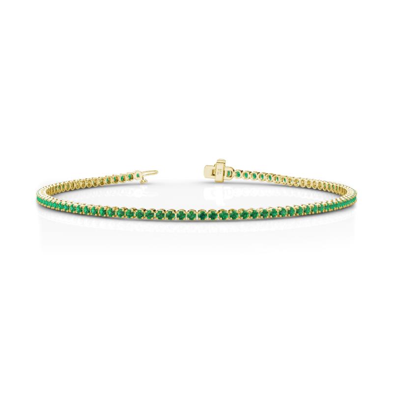 Izarra 2.00 mm Emerald Eternity Tennis Bracelet 