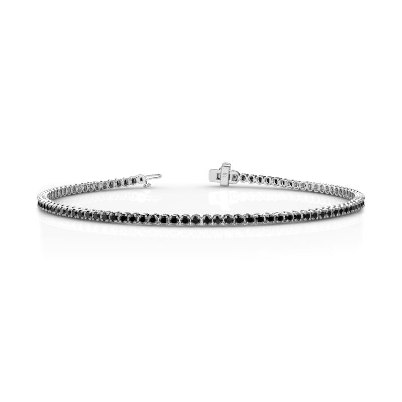Izarra 2.00 mm Black Diamond Eternity Tennis Bracelet 