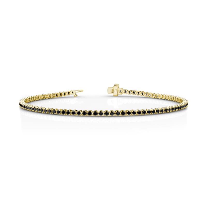 Izarra 2.00 mm Black Diamond Eternity Tennis Bracelet 