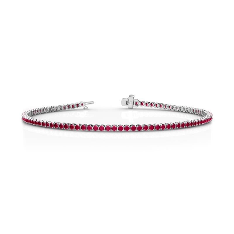 Izarra 2.00 mm Ruby Eternity Tennis Bracelet 