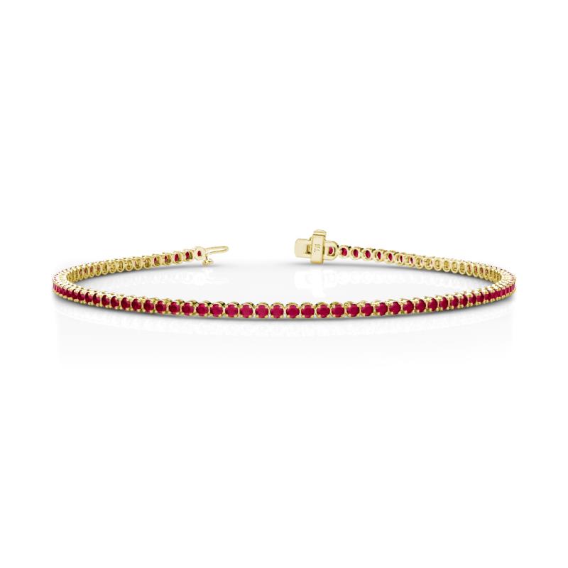 Izarra 2.00 mm Ruby Eternity Tennis Bracelet 