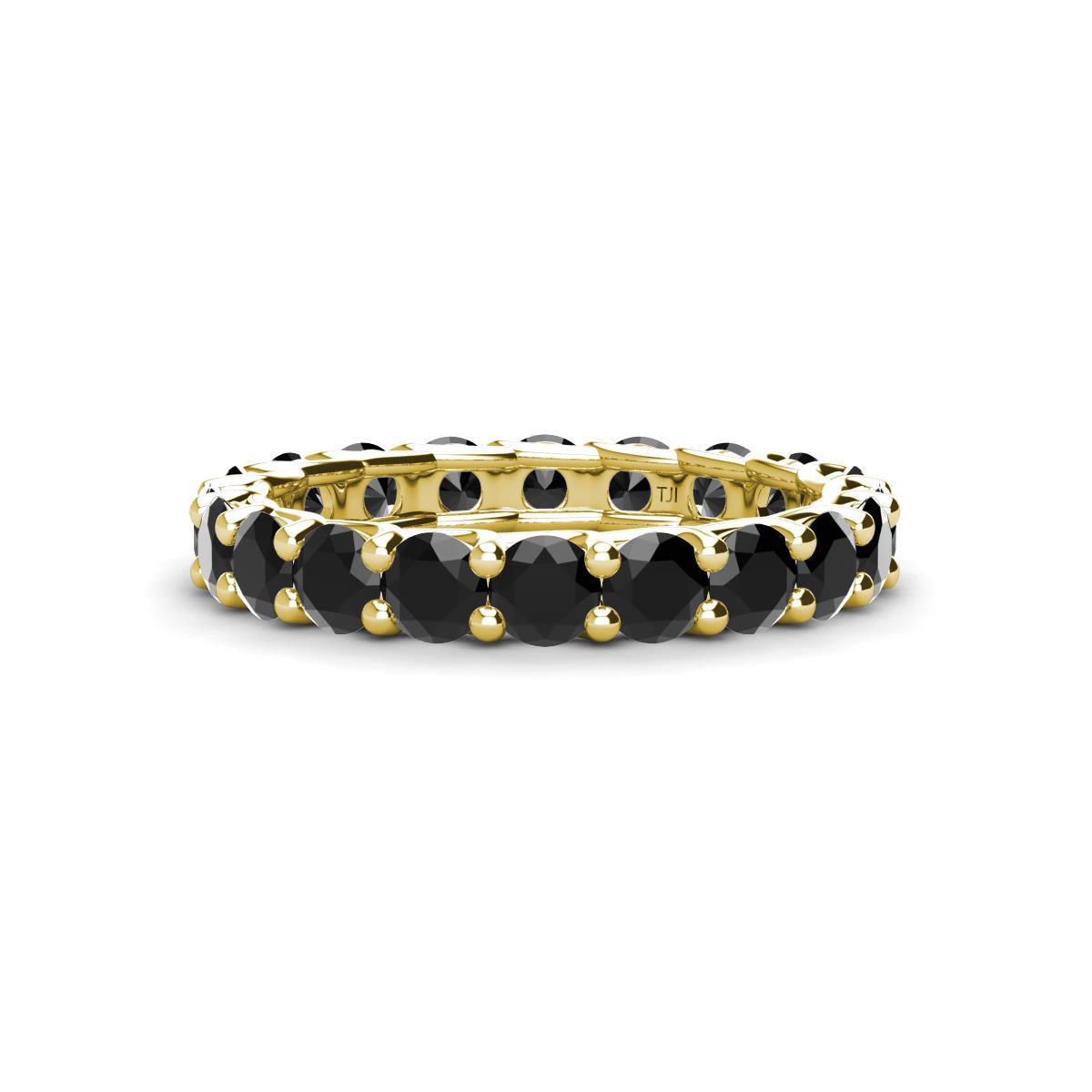Laida 3.40 mm Black Diamond Eternity Band 