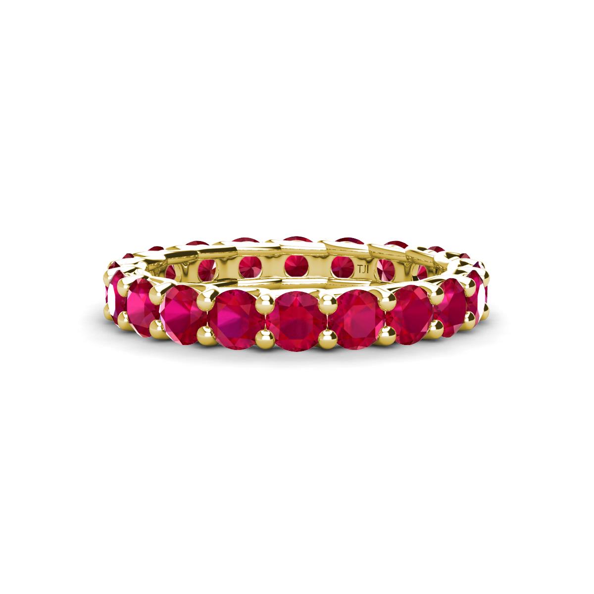 Laida 3.40 mm Ruby Eternity Band 