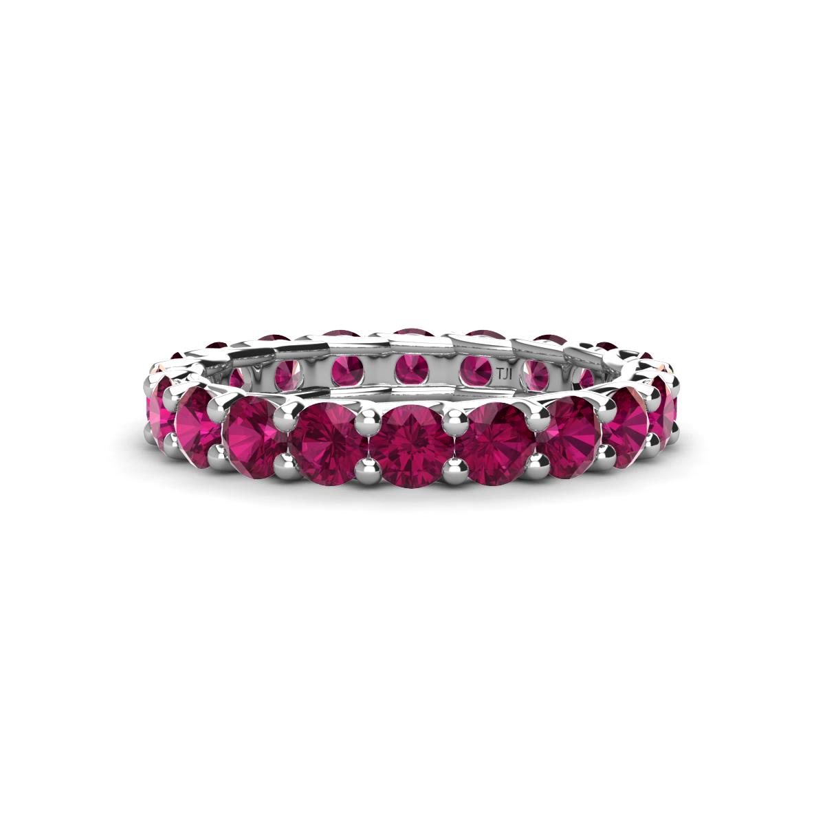 Laida 3.40 mm Rhodolite Garnet Eternity Band 