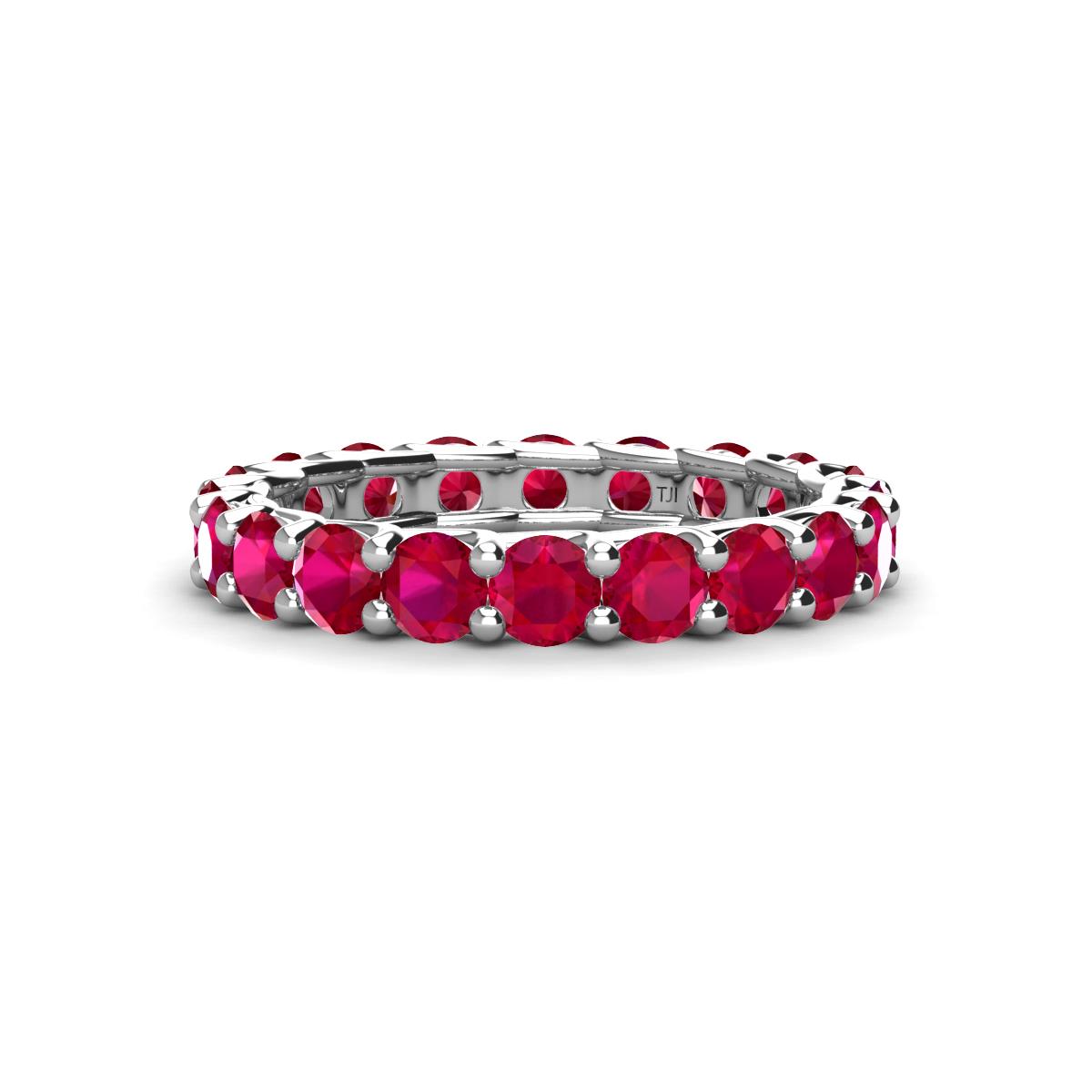 Laida 3.40 mm Ruby Eternity Band 