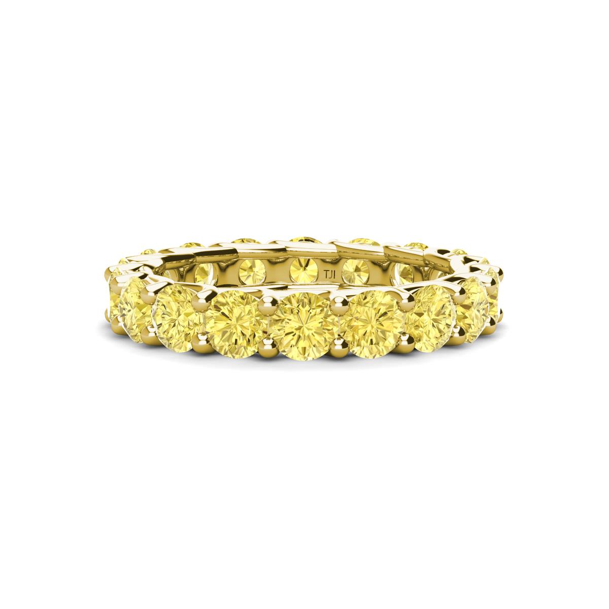 Laida 3.80 mm Yellow Sapphire Eternity Band 