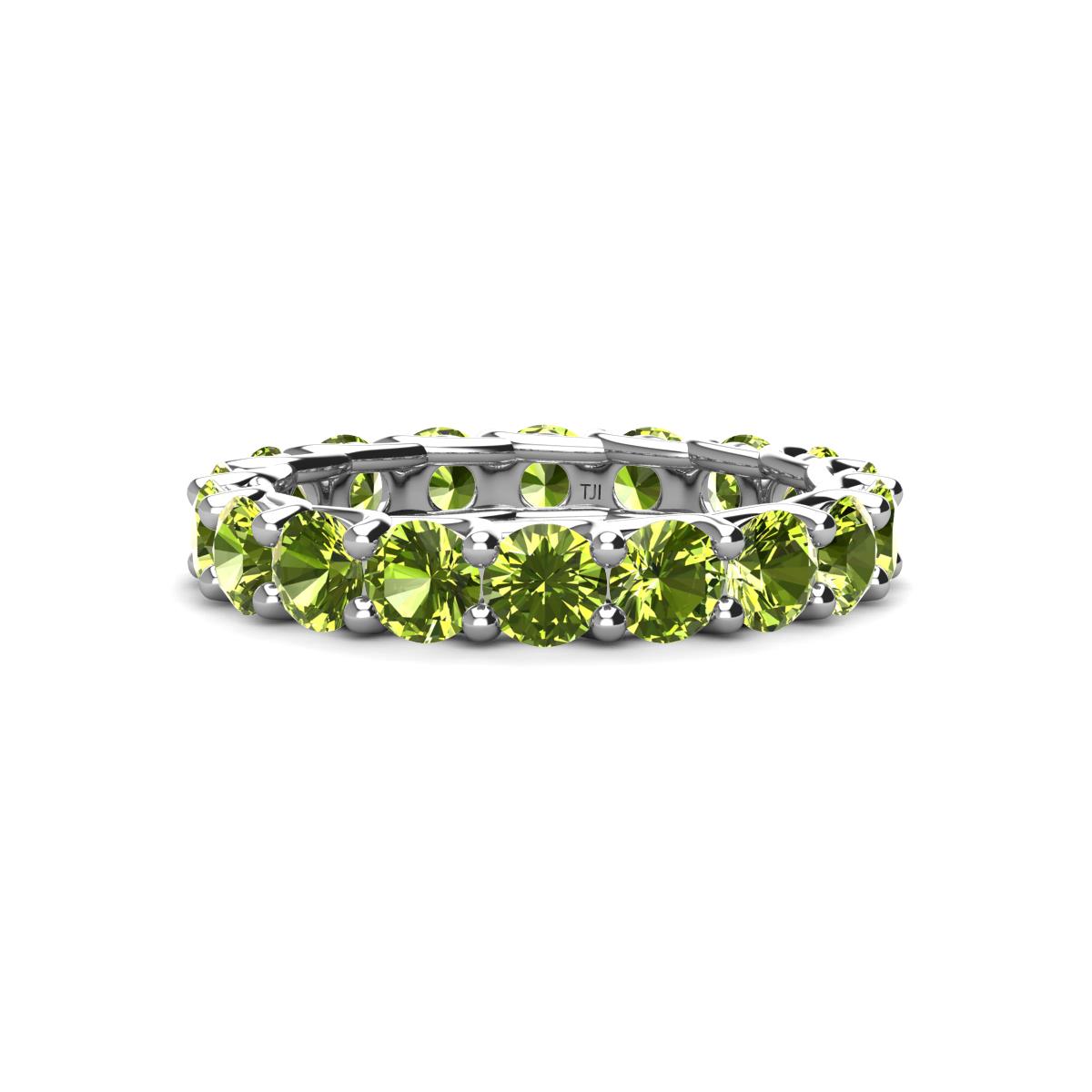 Laida 3.80 mm Peridot Eternity Band 