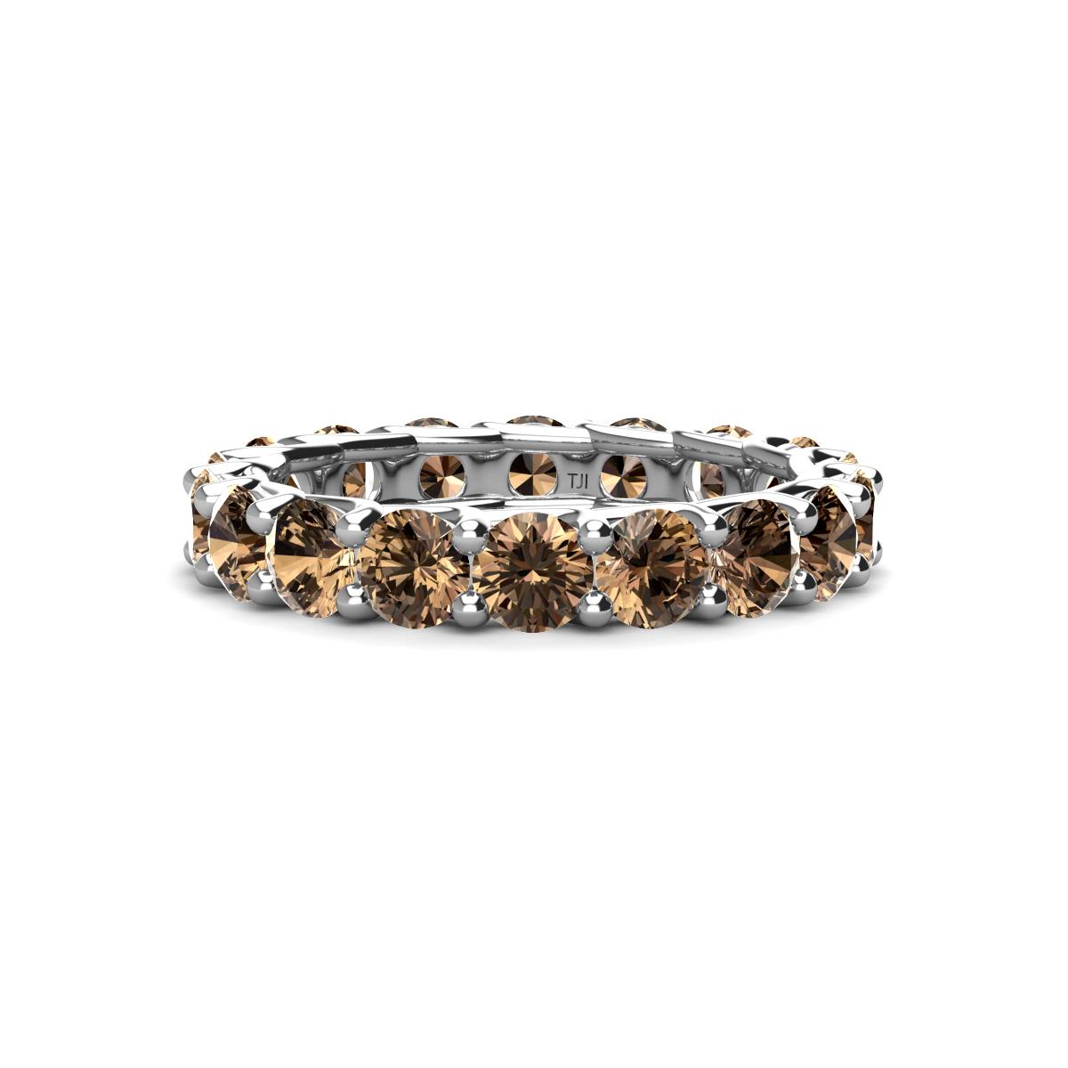 Laida 3.80 mm Smoky Quartz Eternity Band 