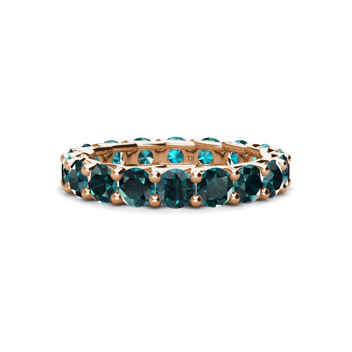 Laida 3.80 mm London Blue Topaz Eternity Band 