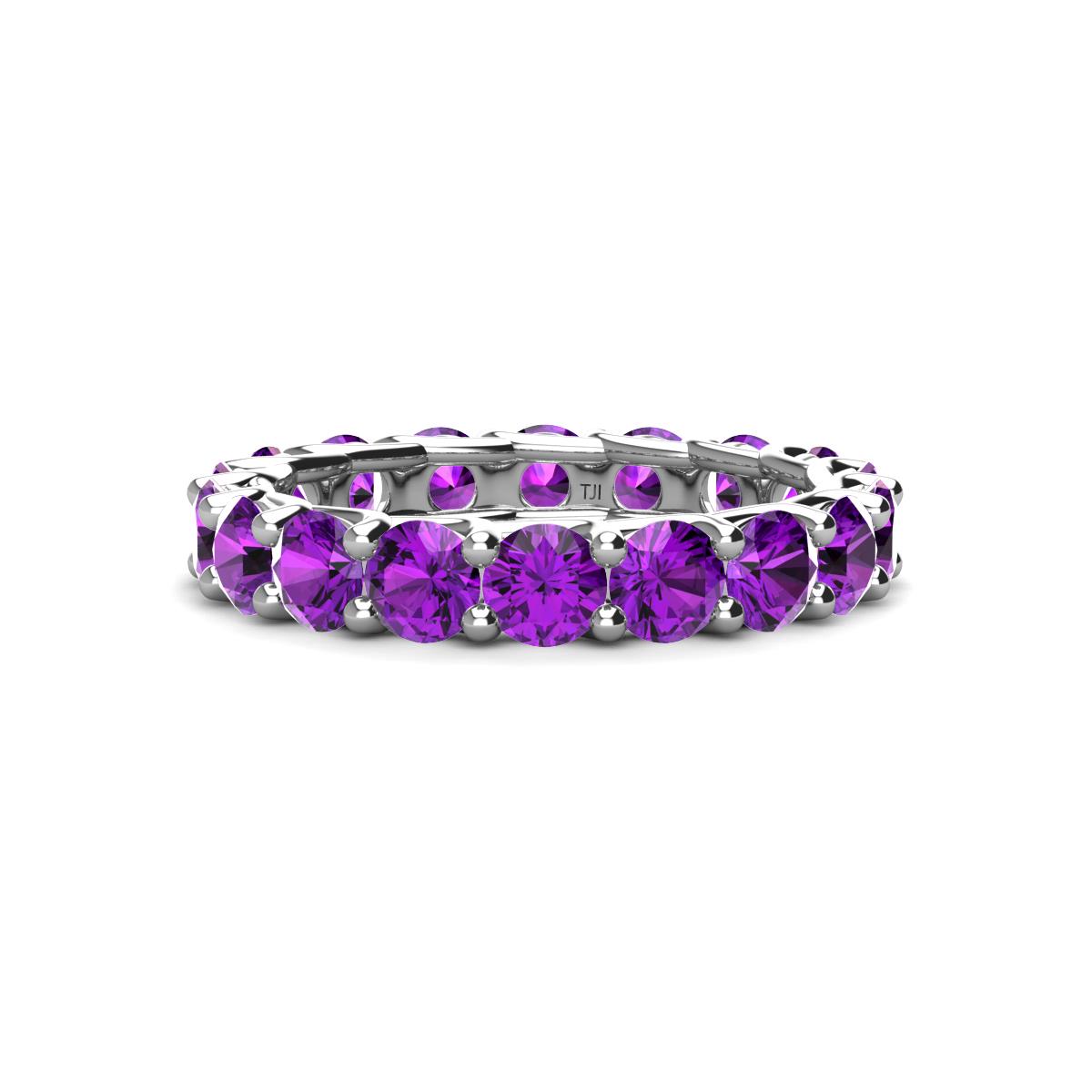 Laida 3.80 mm Amethyst Eternity Band 