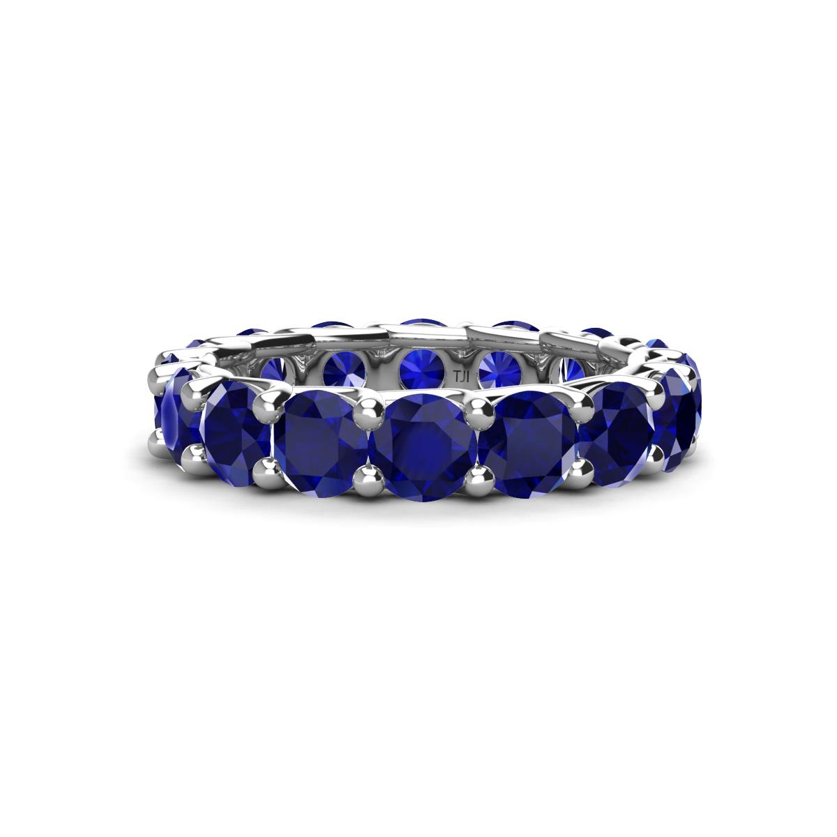 Laida 4.00 mm Blue Sapphire Eternity Band 