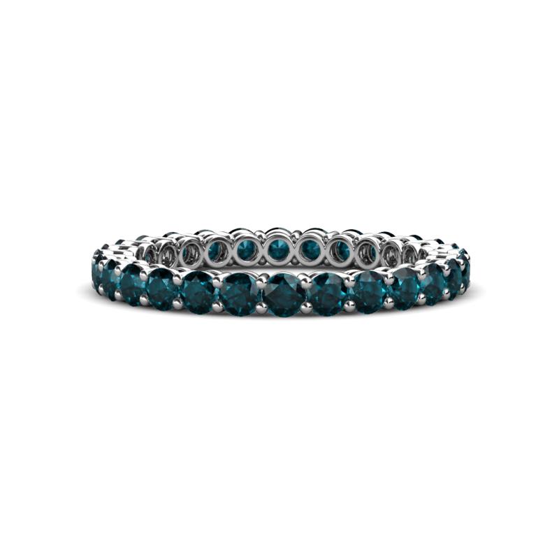 Tiffany 2.40 mm London Blue Topaz Eternity Band 