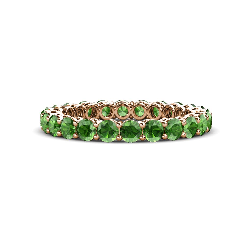 Tiffany 2.80 mm Green Garnet Eternity Band 