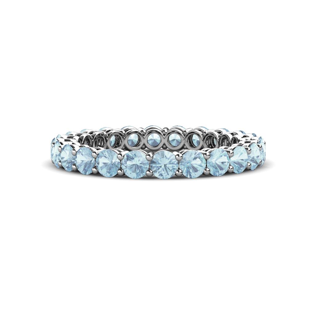 Tiffany 2.80 mm Aquamarine Eternity Band 