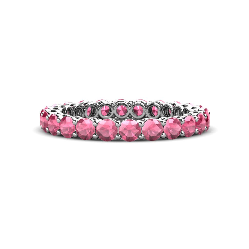 Tiffany 2.80 mm Rhodolite Garnet Eternity Band 