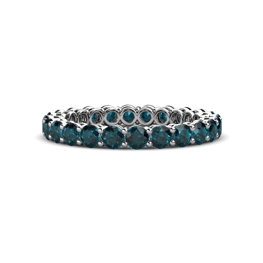 Tiffany 2.80 mm London Blue Topaz Eternity Band 