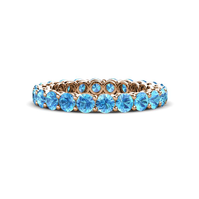 Tiffany 3.00 mm Blue Topaz Eternity Band 