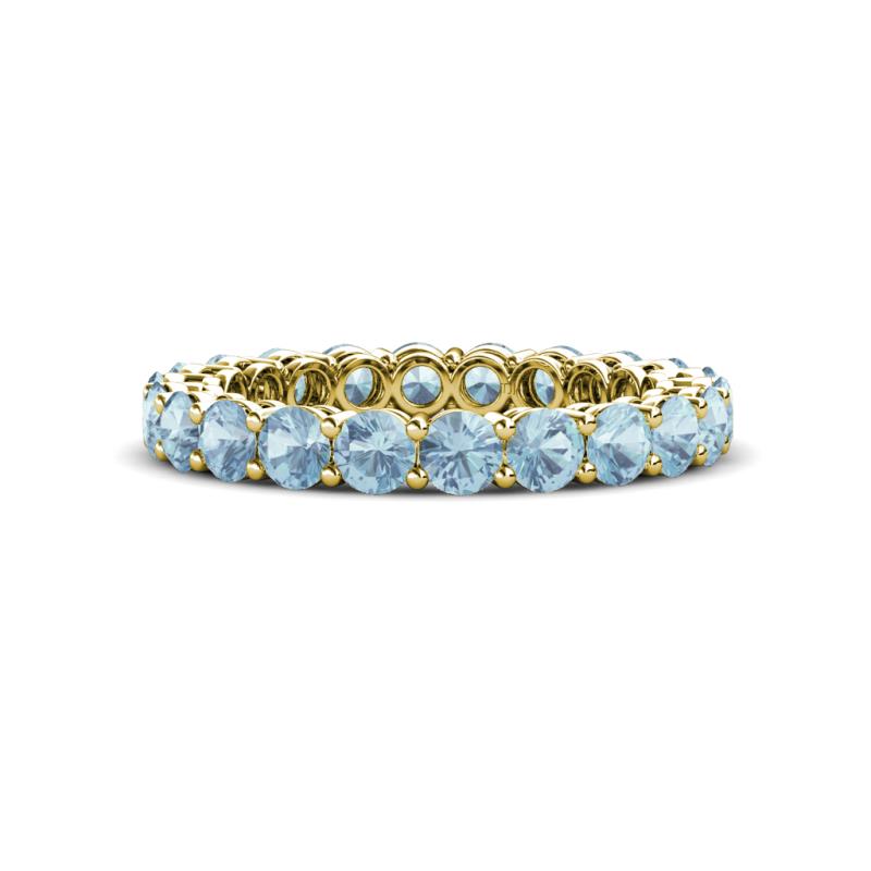 Tiffany 3.00 mm Aquamarine Eternity Band 