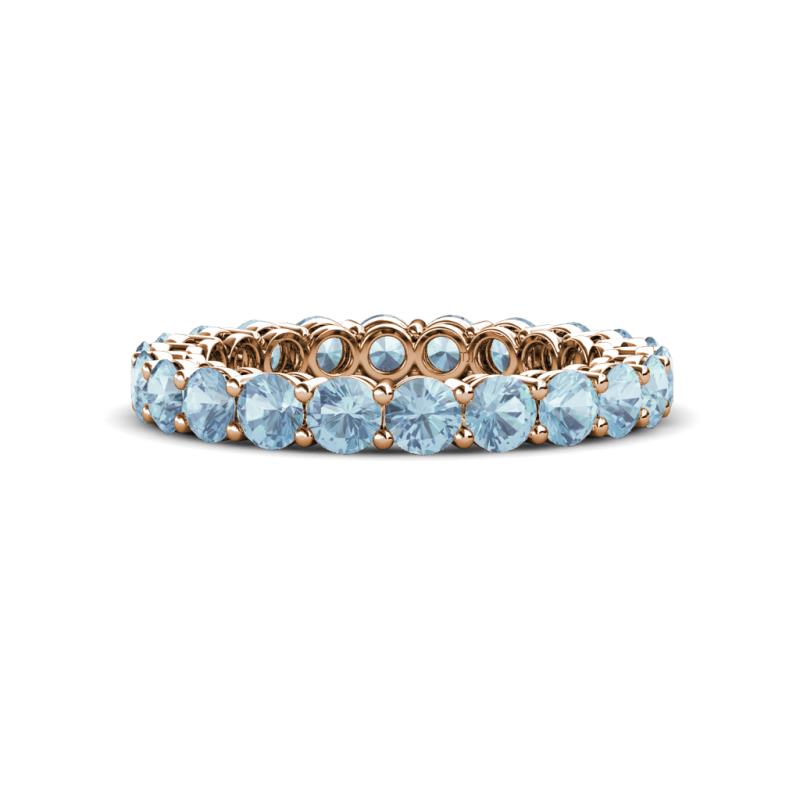 Tiffany 3.00 mm Aquamarine Eternity Band 