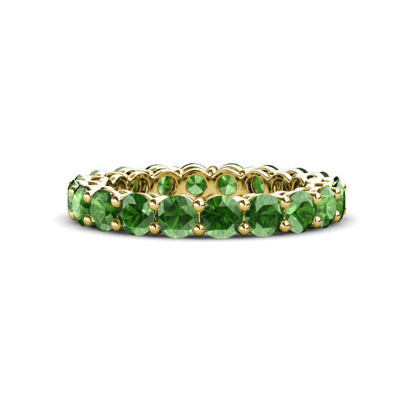 Tiffany 3.40 mm Green Garnet Eternity Band 