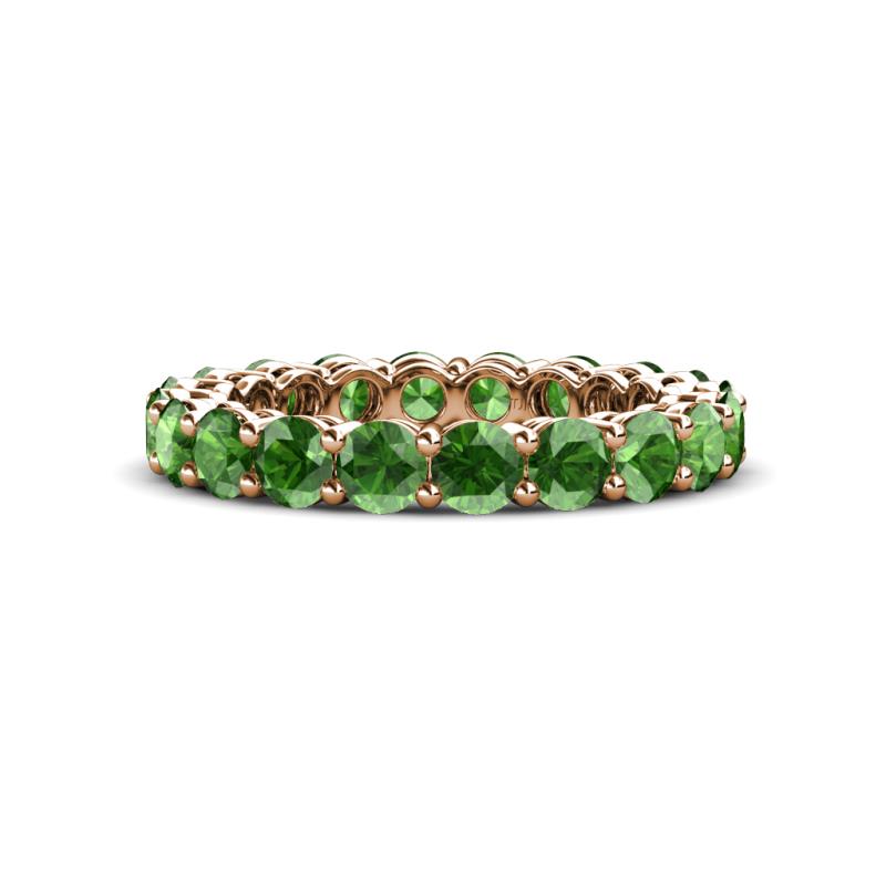 Tiffany 3.40 mm Green Garnet Eternity Band 