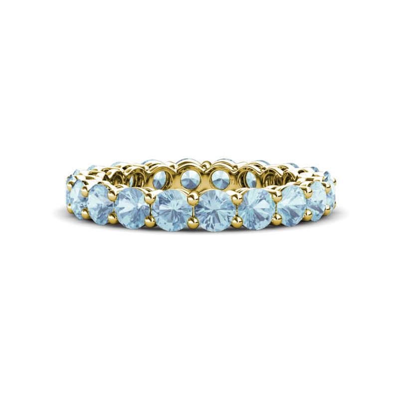 Tiffany 3.40 mm Aquamarine Eternity Band 