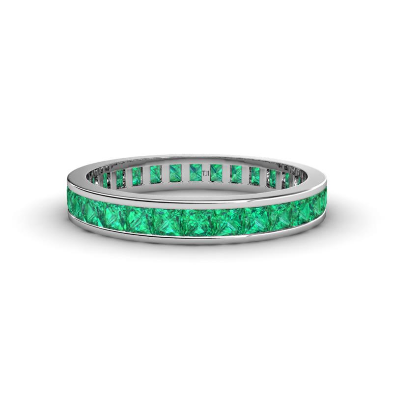 Rebica 3.00 mm Square Shape Emerald Eternity Band 