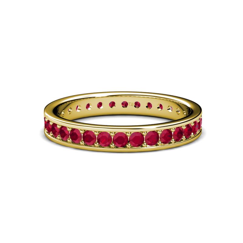Livia 2.00 mm Ruby Eternity Band 