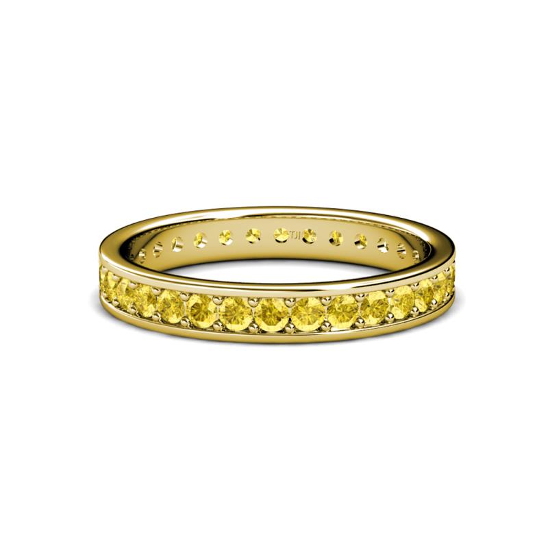 Livia 2.00 mm Yellow Sapphire Eternity Band 