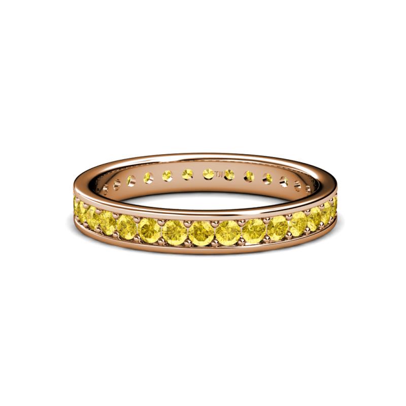 Livia 2.00 mm Yellow Sapphire Eternity Band 