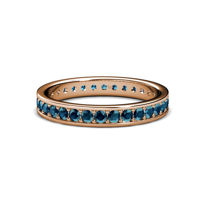 Livia 2.00 mm Blue Diamond Eternity Band 
