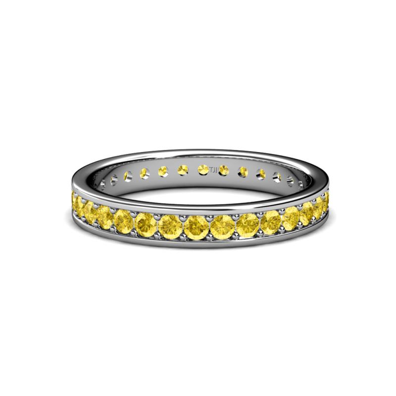 Livia 2.00 mm Yellow Sapphire Eternity Band 