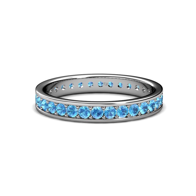 Livia 2.00 mm Blue Topaz Eternity Band 