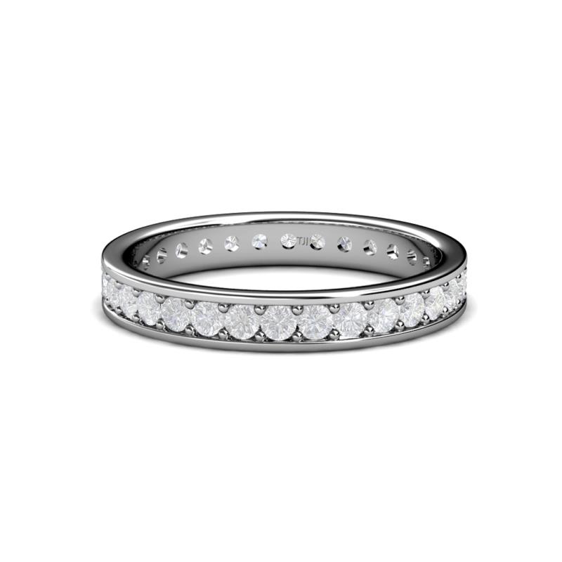 Livia 2.00 mm White Sapphire Eternity Band 