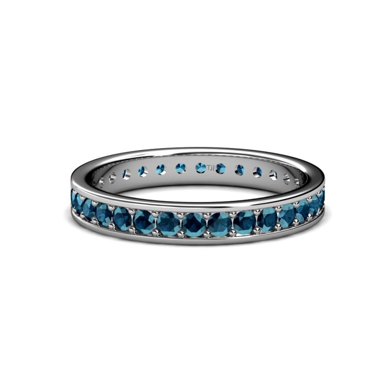 Livia 2.00 mm Blue Diamond Eternity Band 