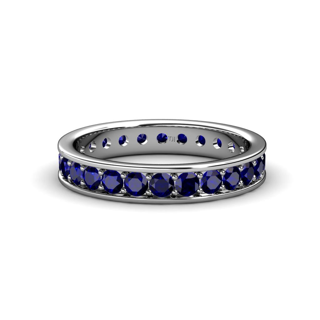 Livia 2.40 mm Blue Sapphire Eternity Band 