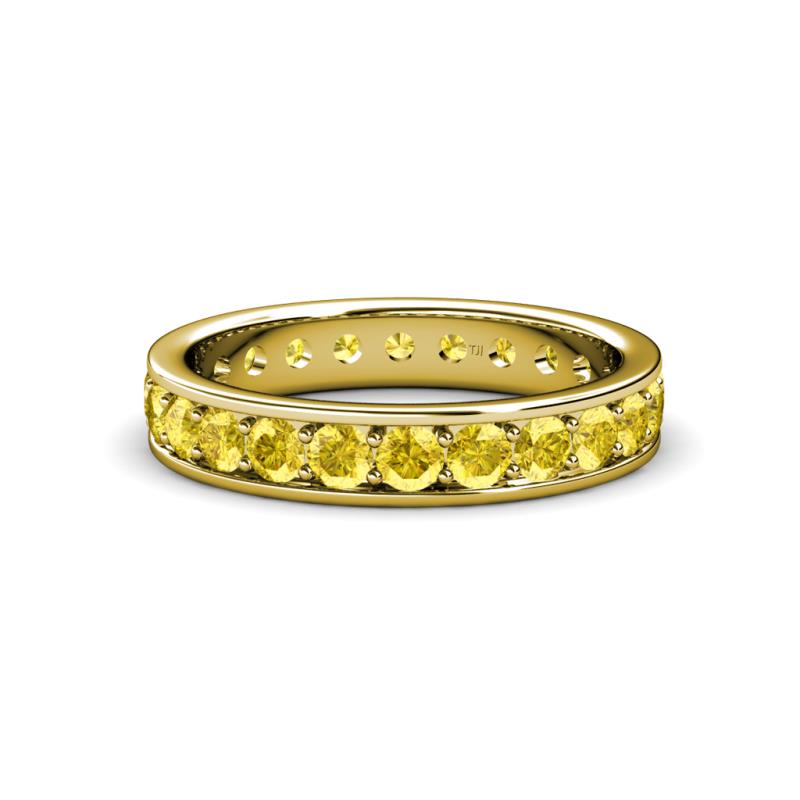 Livia 3.00 mm Yellow Sapphire Eternity Band 