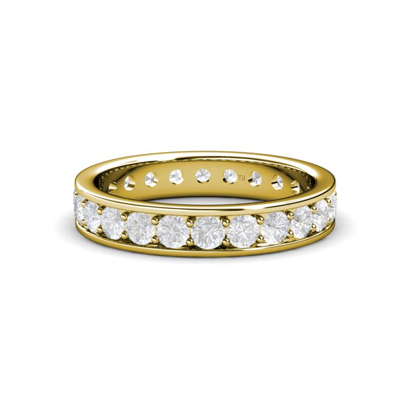 Livia 3.00 mm White Sapphire Eternity Band 