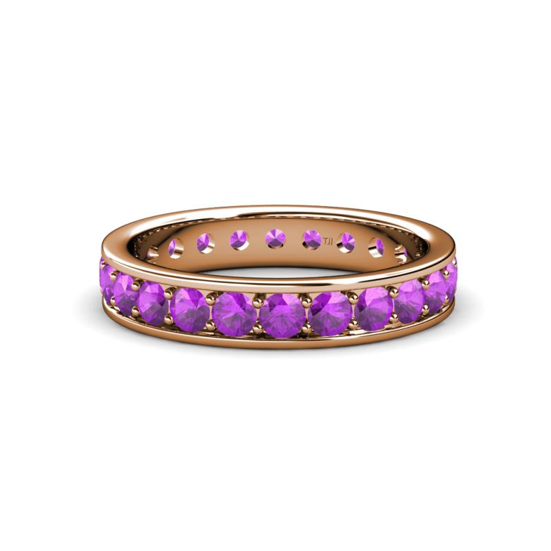 Livia 3.00 mm Amethyst Eternity Band 