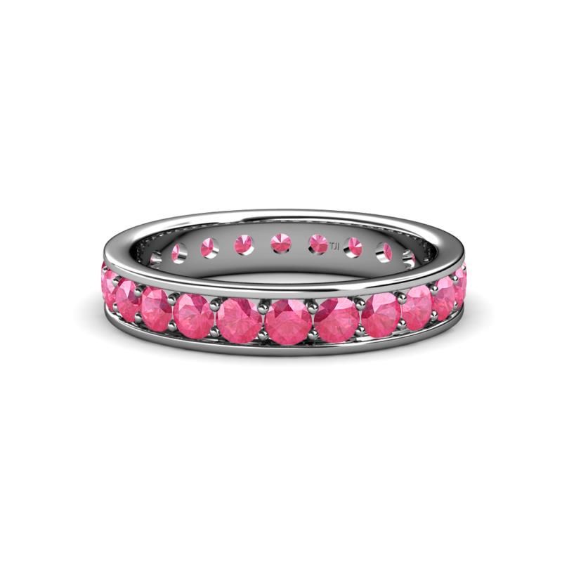 Livia 3.00 mm Pink Tourmaline Eternity Band 
