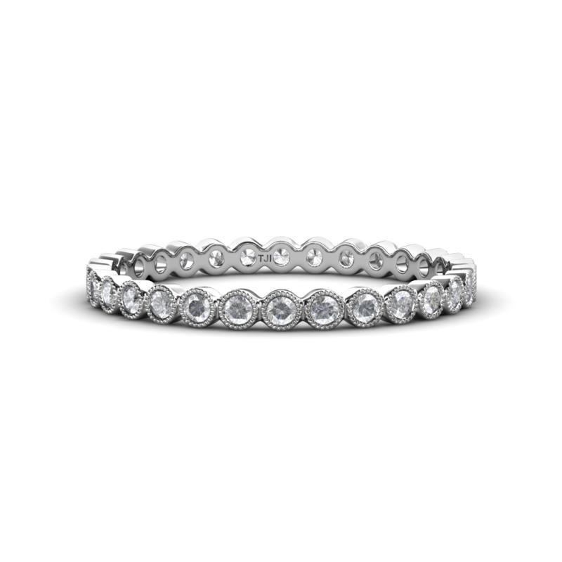 Arria 2.00 mm White Sapphire Eternity Band 