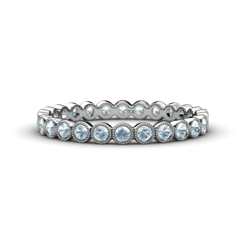 Arria 2.40 mm Aquamarine Eternity Band 
