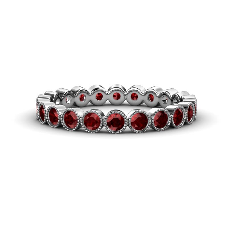 Arria 2.70 mm Red Garnet Eternity Band 