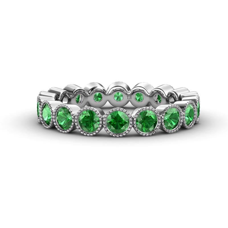 Arria 3.00 mm Green Garnet Eternity Band 
