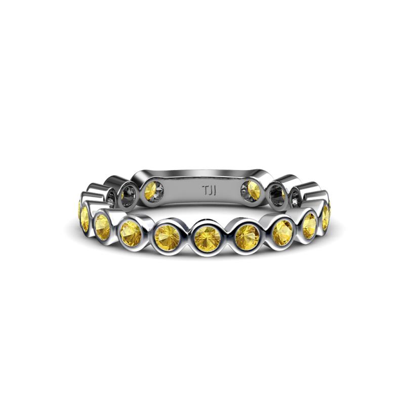 Ashlyn 2.30 mm Citrine 3/4 Eternity Band 