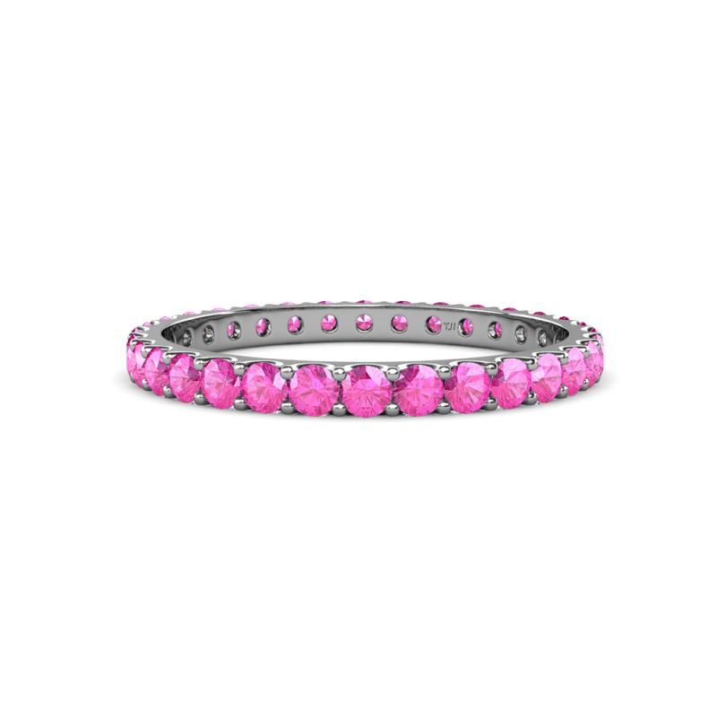 Audrey 2.70 mm Pink Sapphire U Prong Eternity Band 