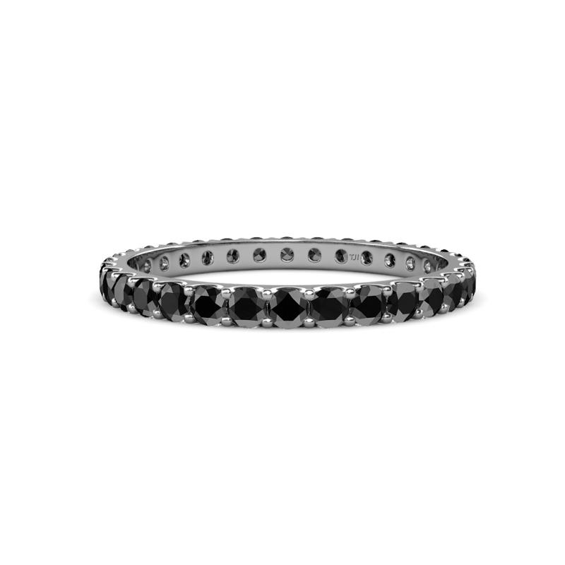 Audrey 2.70 mm Black Diamond U Prong Eternity Band 