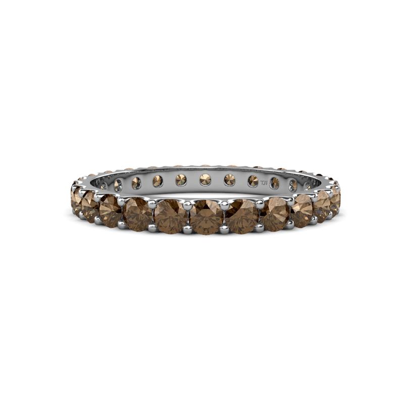 Audrey 3.00 mm Smoky Quartz U Prong Eternity Band 