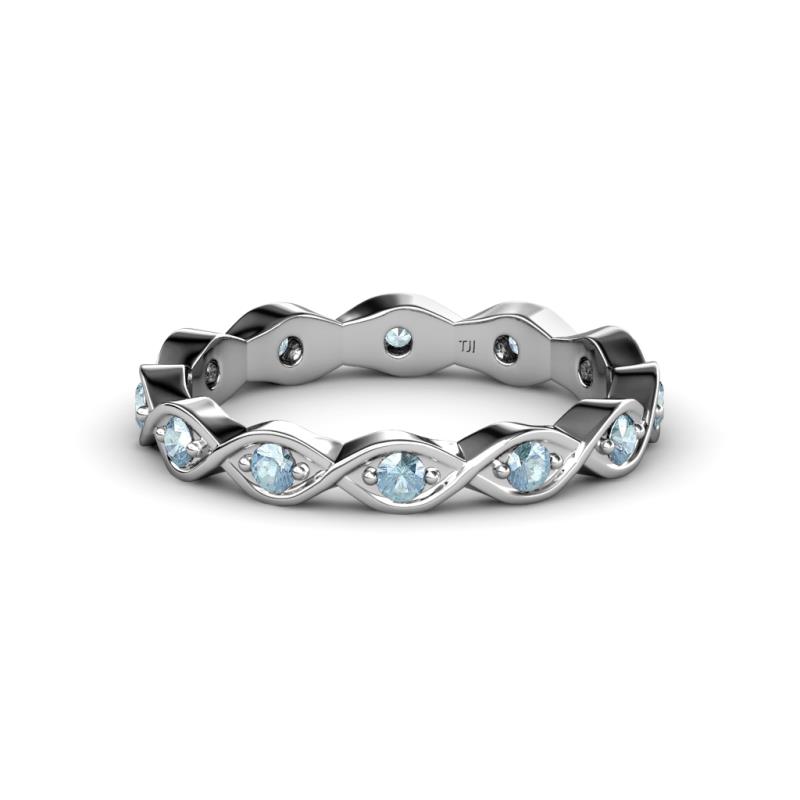 Breanna 2.20 mm Aquamarine Eternity Band 