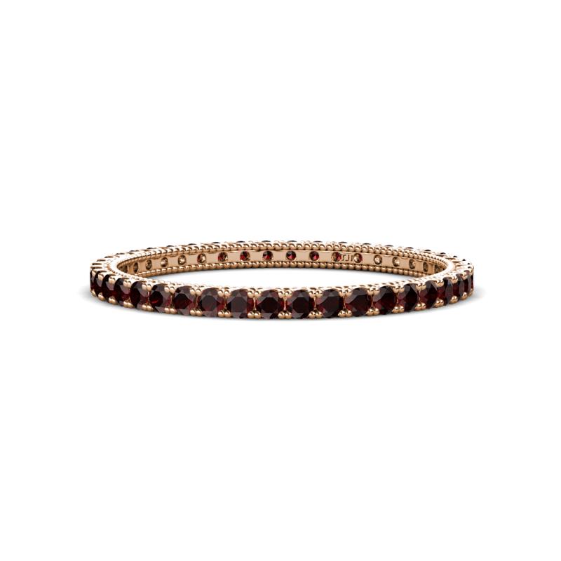 Ellen 1.70 mm Red Garnet Eternity Band 